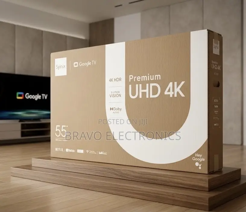Syinix 55” Premium Uhd Google Tv – Frameless Design | Best Price