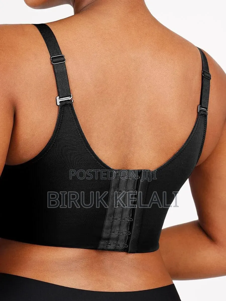 Black Chvity Push-up Bra Features A Deep-cup Design For Shaping