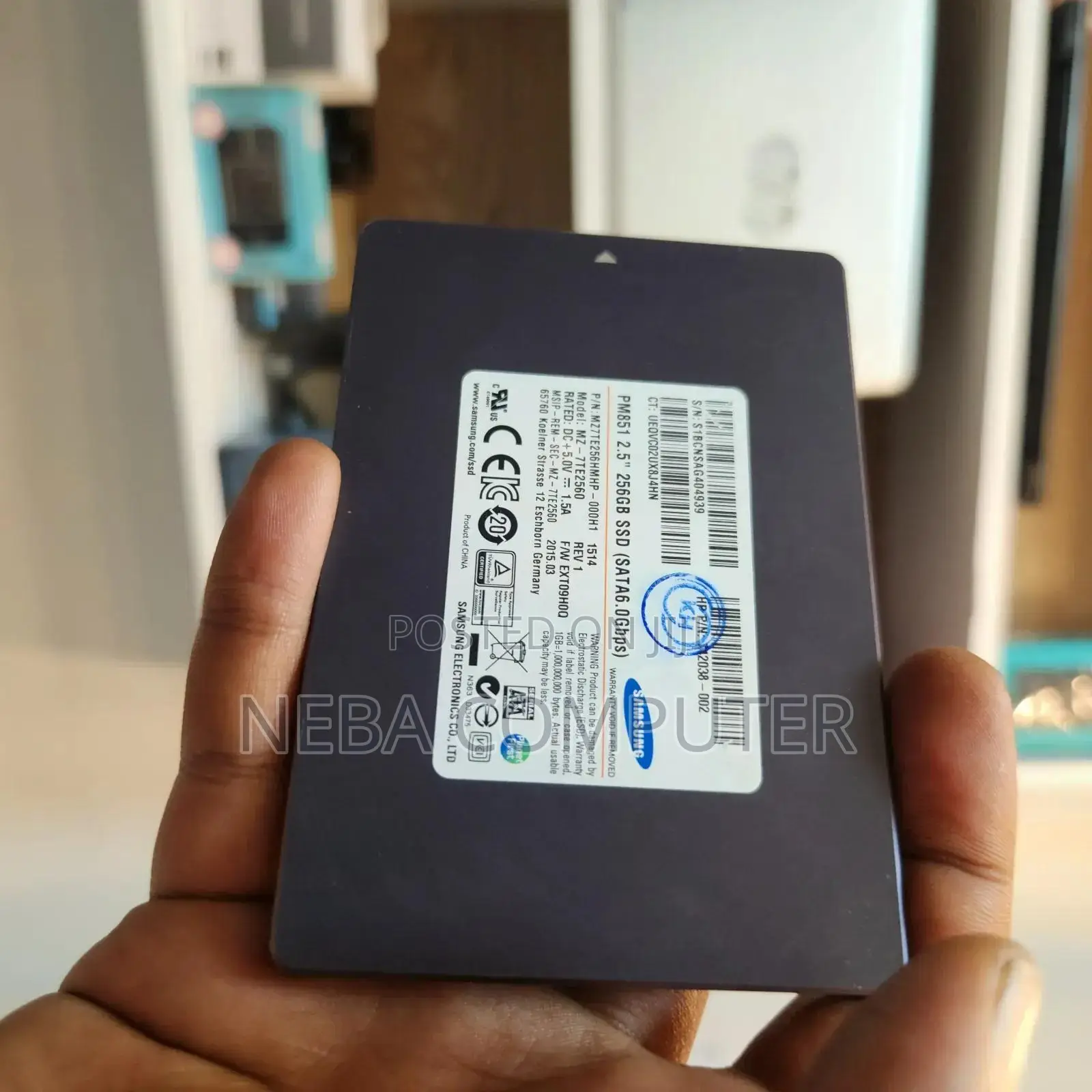 Samsung Pm851 256gb SSD – 2.5" Sata