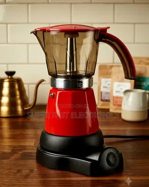 Electric Coffee Maker / Moka Pot With Heating Base