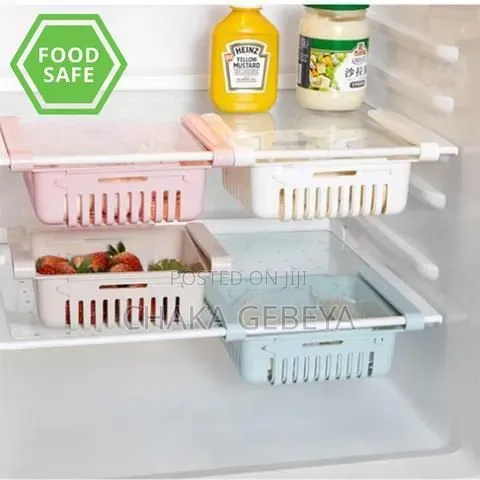 የሚጠብና የሚሰፋ የፍሪጅ እቃ ማስቀመጫ - Stretches To Fit, Easy To Clean