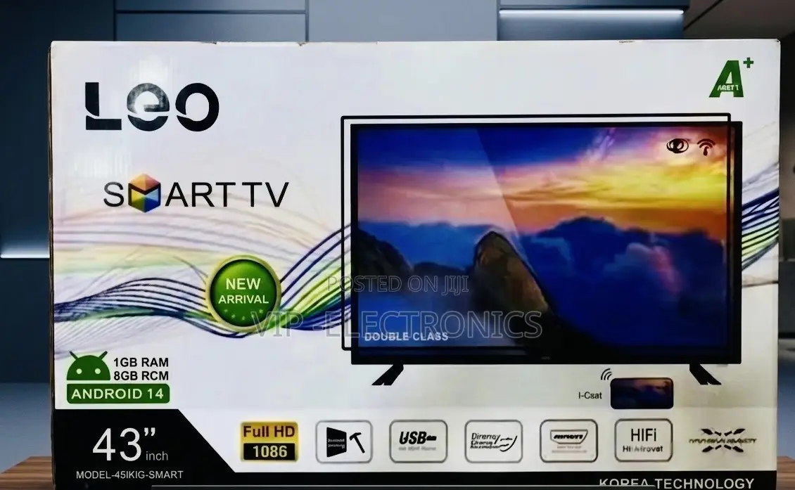 Leo 43 Inch Tv Full Hd Android 14 Smart Tv (Model: 45ikig-smart)