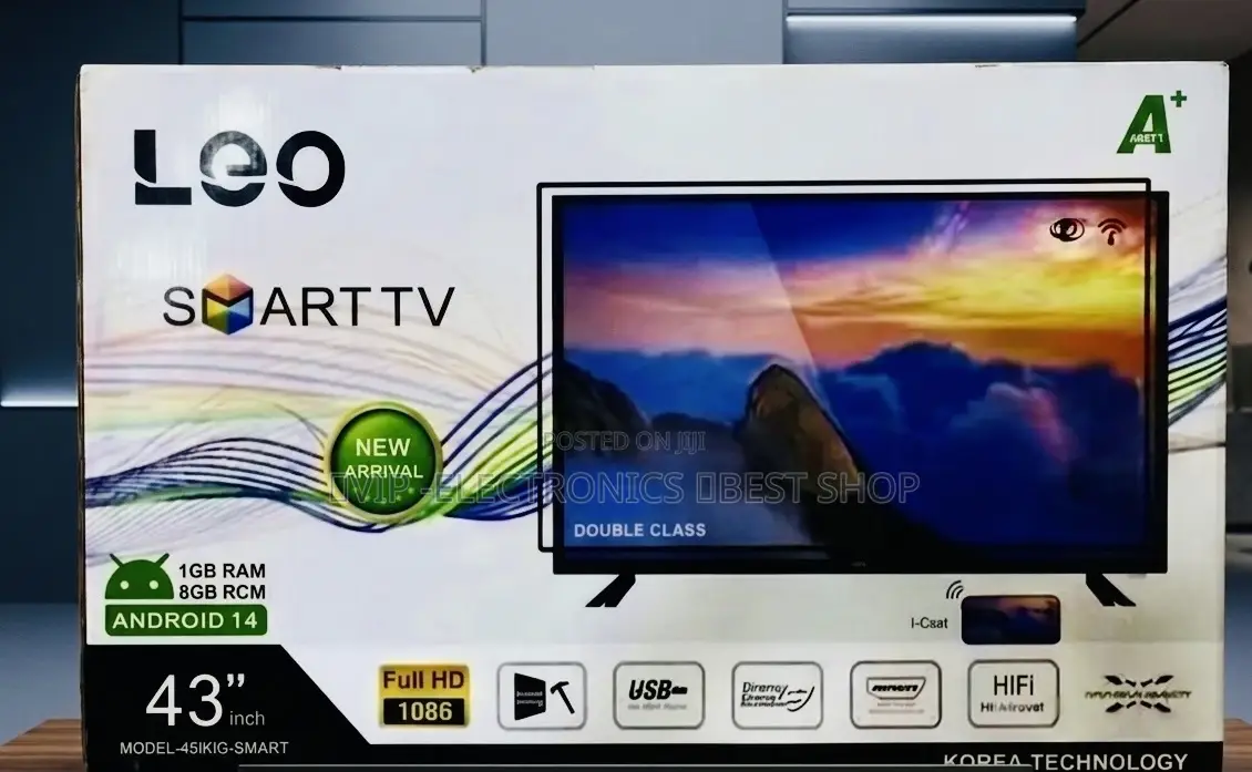 Leo 43 Inch Tv Full Hd Android 14 Smart Tv (Model: 45ikig-smart)