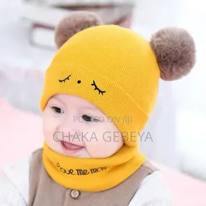 Kids Windproof Hat + Scarf Set – Warm –