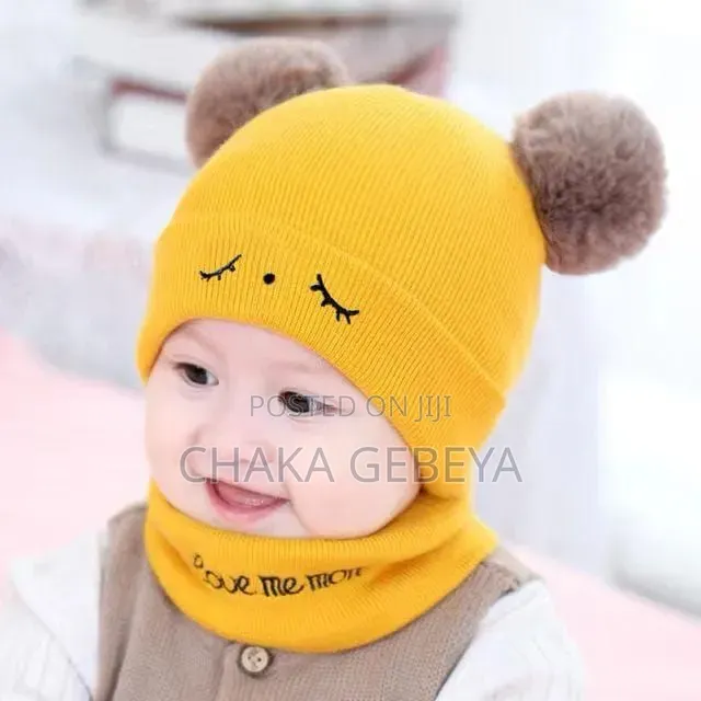 Kids Windproof Hat + Scarf Set – Warm –