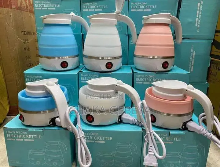 Foldable Electric Kettle – 600ml – Travel Size – Free Delivery