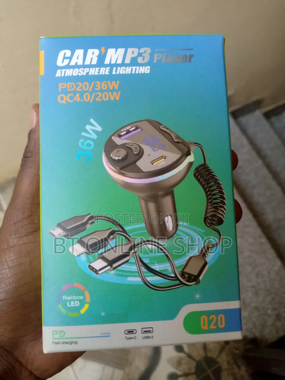 3in1 Car Charger And Mp3 Player