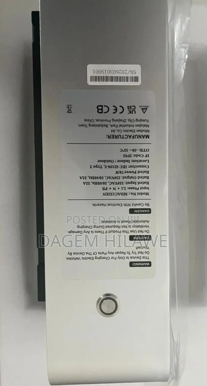 7kw Smart Ev Charger Rfid, Wi-Fi App Control, 16-32a Adjustable
