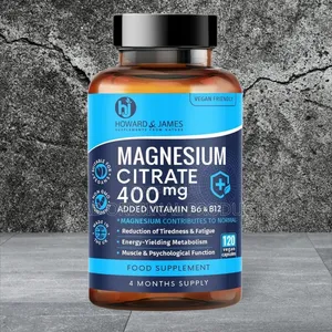 Magnesium Citrate 400mg Plus Vitamin B6 B12 X120 Capsules