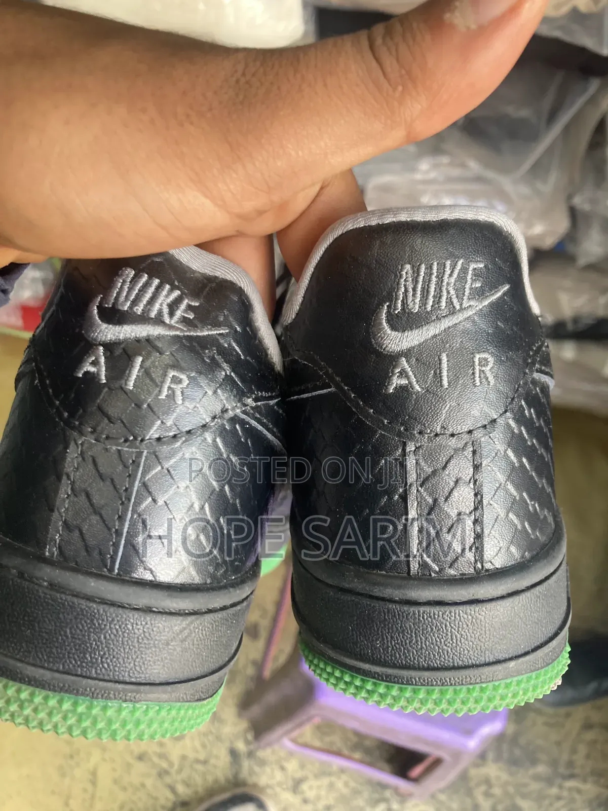 Nike Air Force 1 "Pumpkin" Edition (Black) •