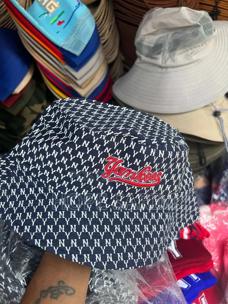 Trendy "La" Embroidered Bucket Hats