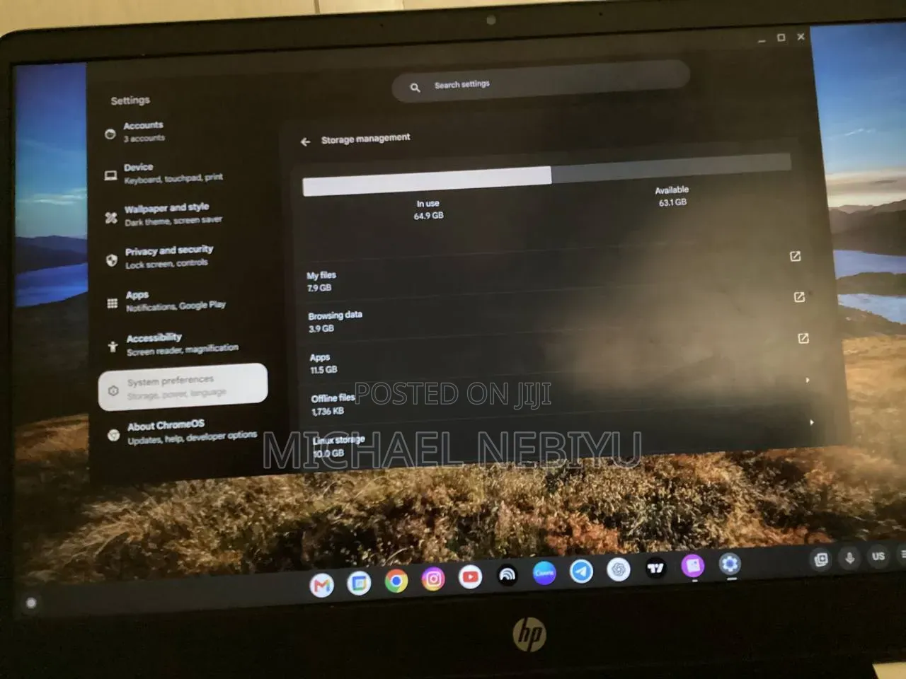 Laptop HP Chromebook X360 4GB Intel Pentium HDD 128GB