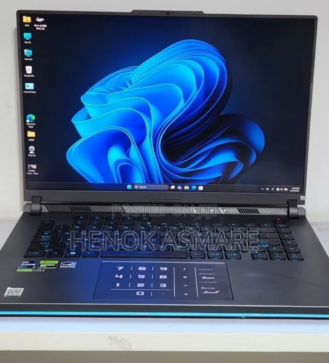 New Laptop Asus ROG Strix G15 16GB Intel Core i9 SSD 1T