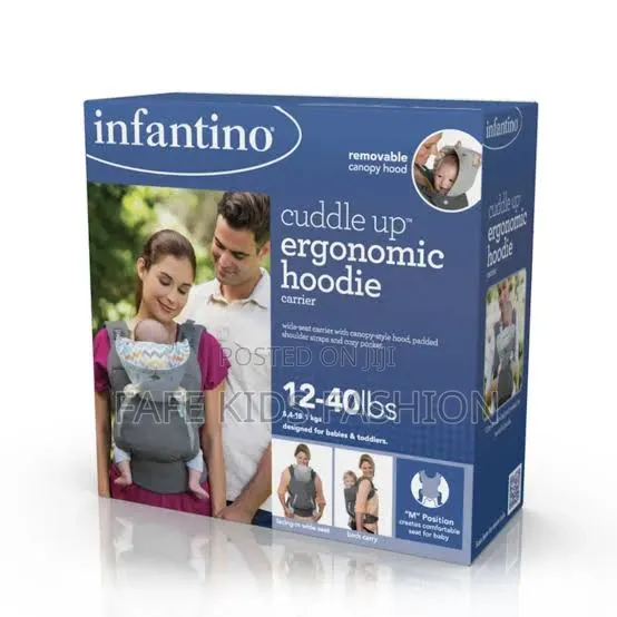 Infantino Cuddle Up Ergonomic Hoodie Carrier With Shoulder Straps