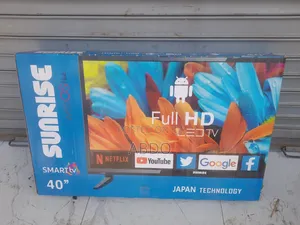 Sunrise Smart Tv 40 Inch Doubel Gelass Hifi Speaker New