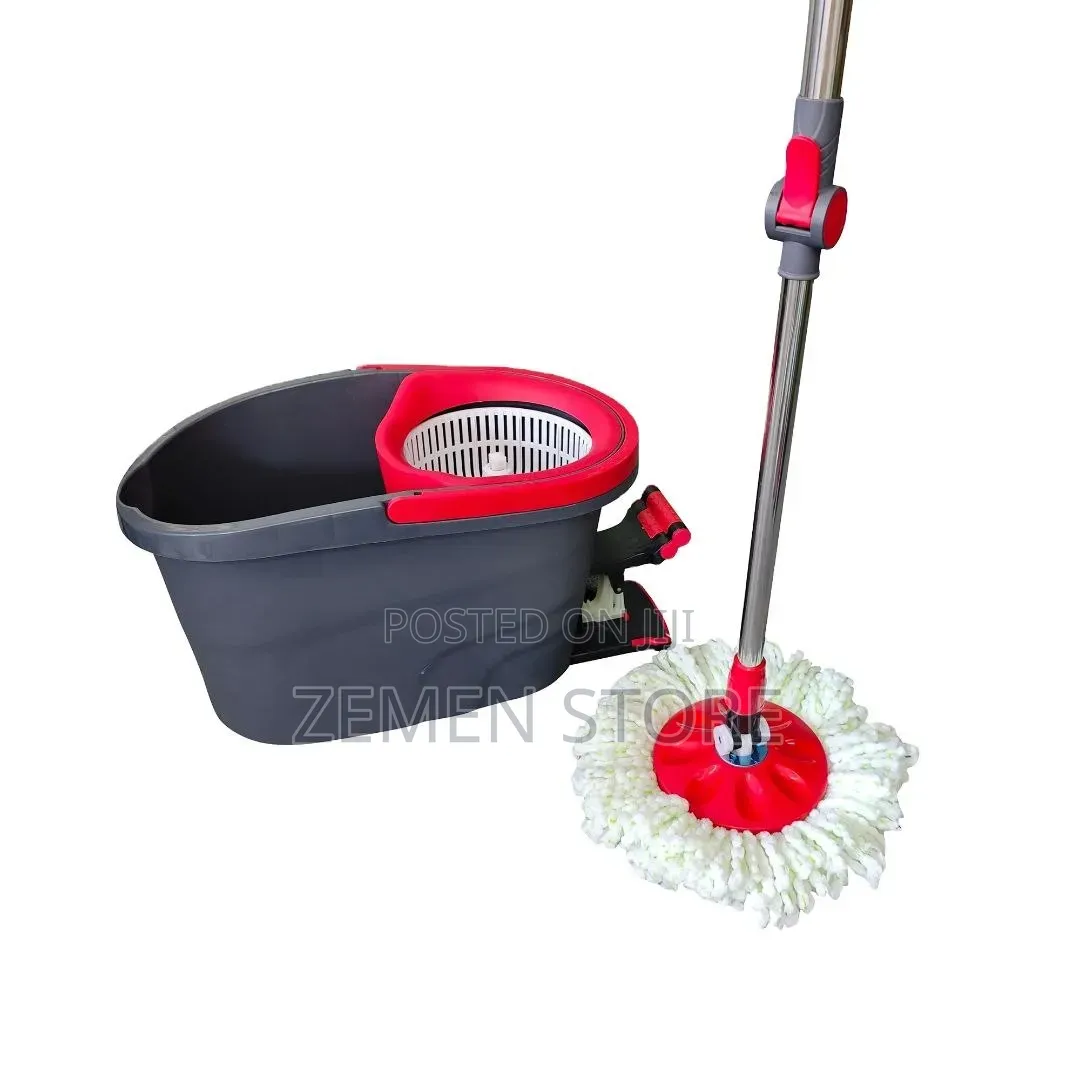 360° Rotating Spin Mop and Bucket System እግር ያለው የሚሽከረከር ሞፕ