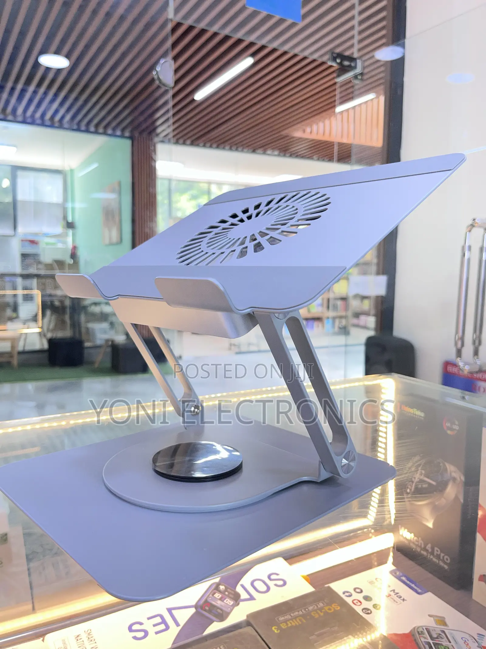 K8 Folding And 360-degree Rotating Notebook Stand With Integrated