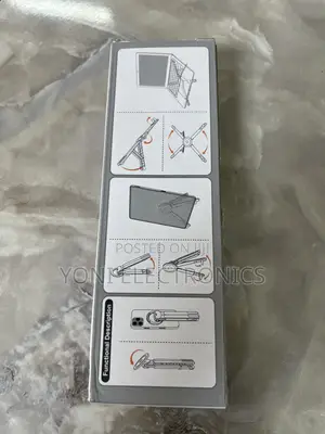 Portable X-Shaped Folding Metallic Laptop Stand With Anti-Slip