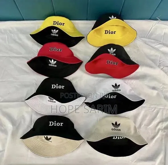 Designer Dior Embroidered Bucket Hat