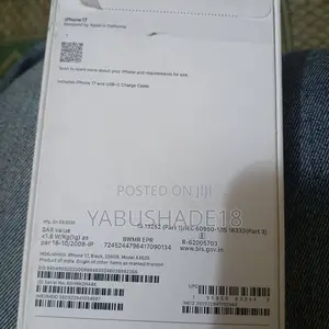 New Apple iPhone 17 256 GB Black
