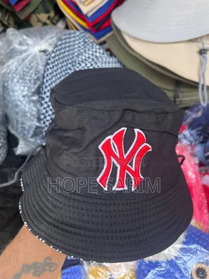 Ny Yankees Navy Blue Embroidered Bucket Hat