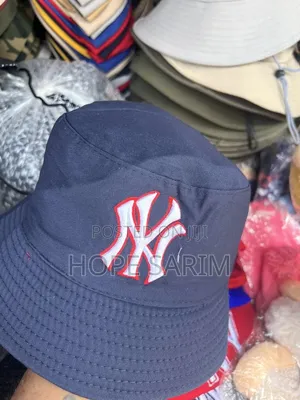 Ny Yankees Navy Blue Embroidered Bucket Hat