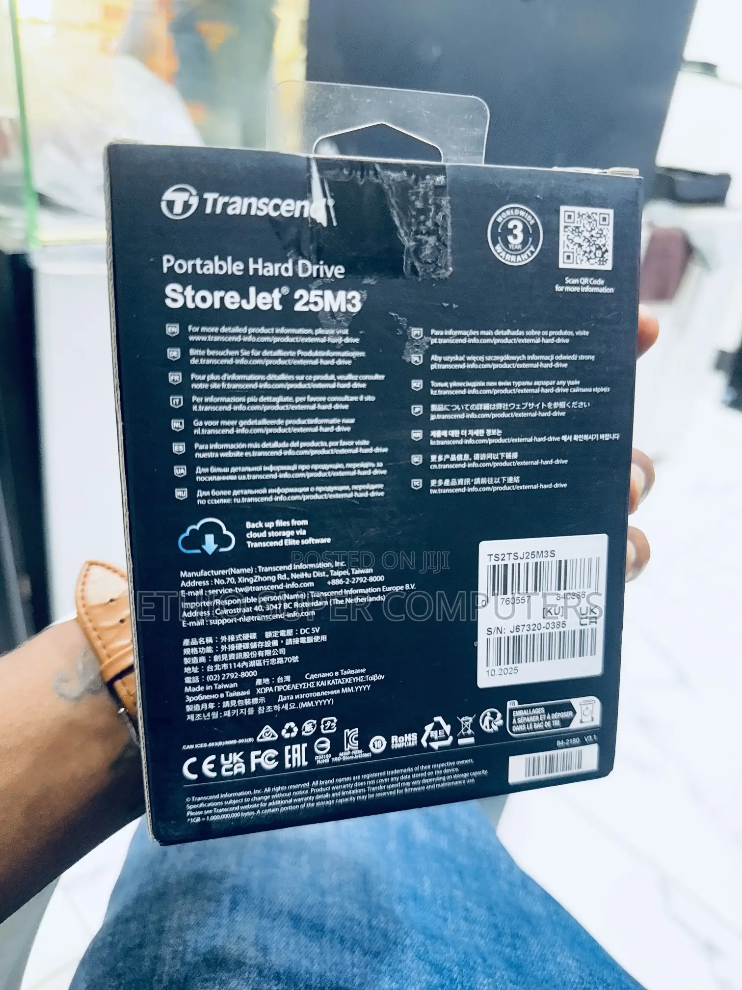 Transcend 1tb External HDD