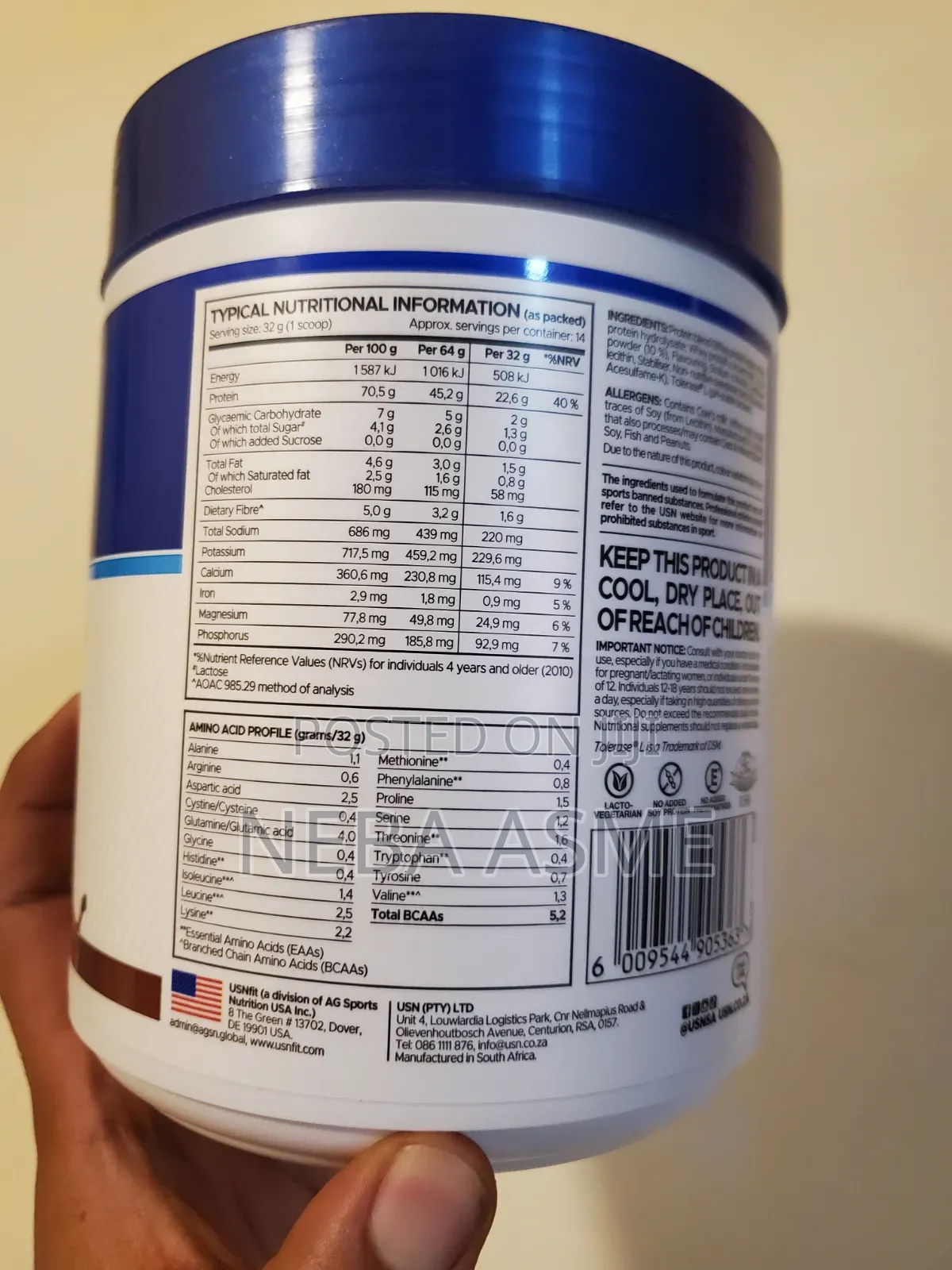 Whey 1/2kg Usn