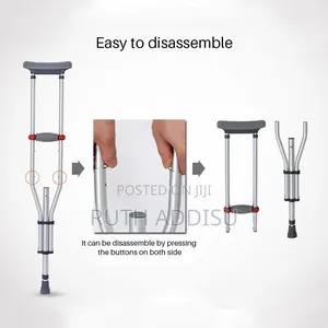 Replacement Crutches Accessories 8pcs, Comfortable Gray Rubber Pads
