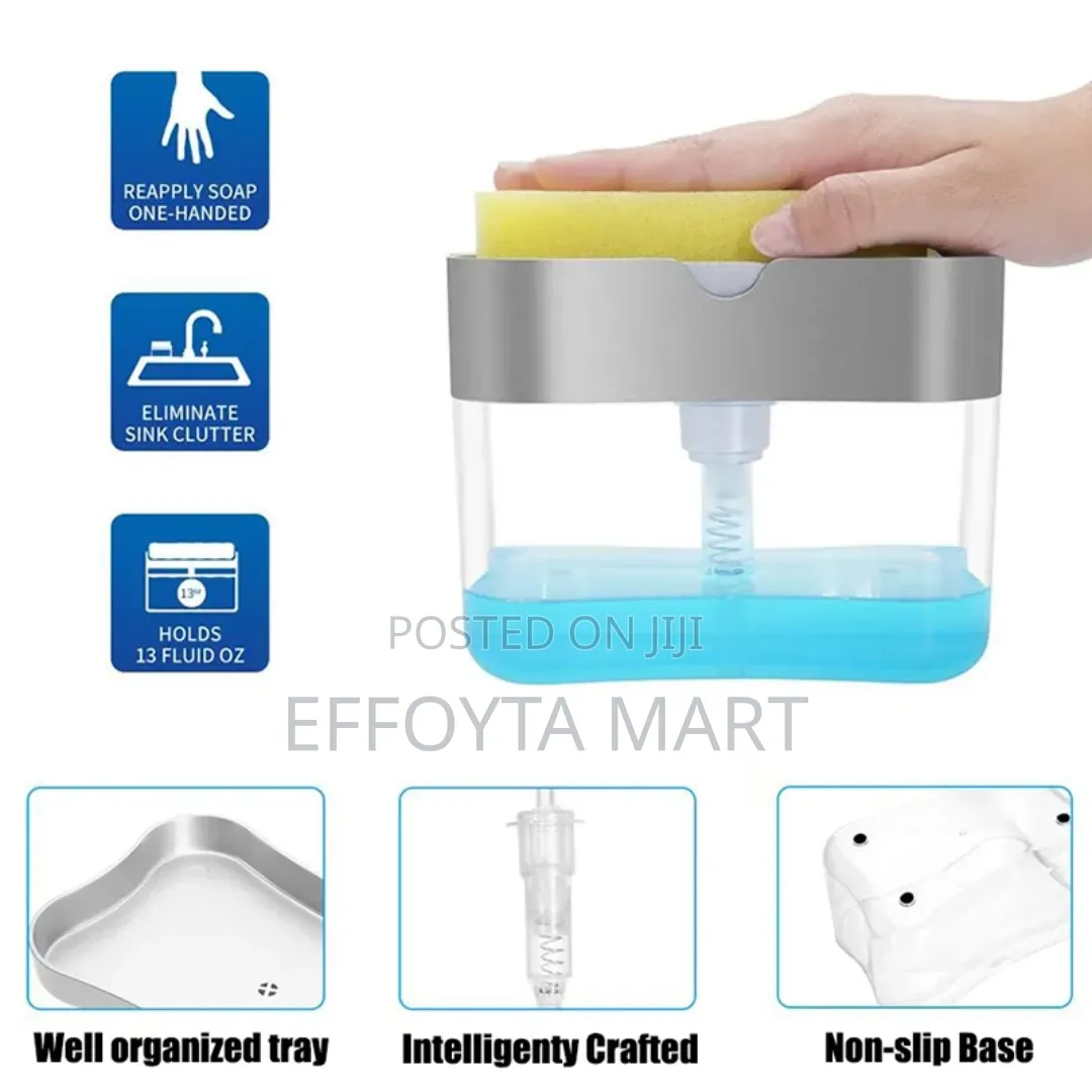 Soap Pump Dispenser With Sponge