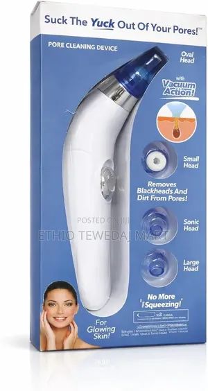 Handheld Pore Cleaning Device ፊት ብጉር ማጥፊያ : የፊት ነጠብጣብ የሚያጠፋ