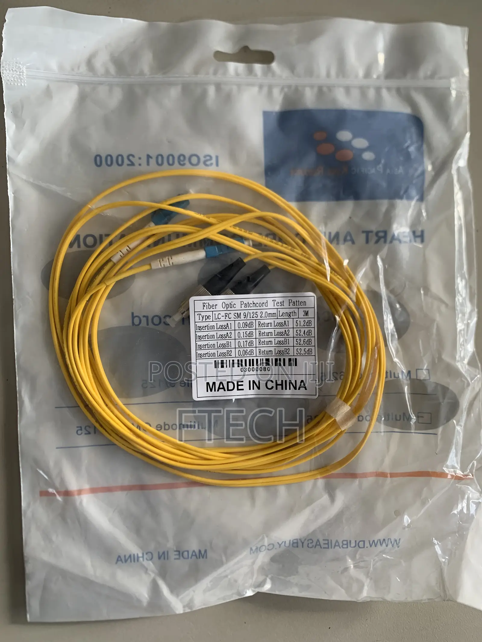 High Speed Fiber Patch Chord Lc -Fc