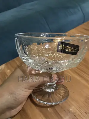 Icecream and Fruit Punch Glass Cup የሚያምር የአይስክሬም እና ፍሩት ፓንች ብርጭቆ