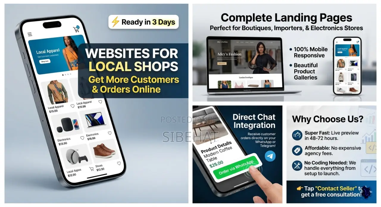 Professional Website For Your Shop – Get More Customers Online!