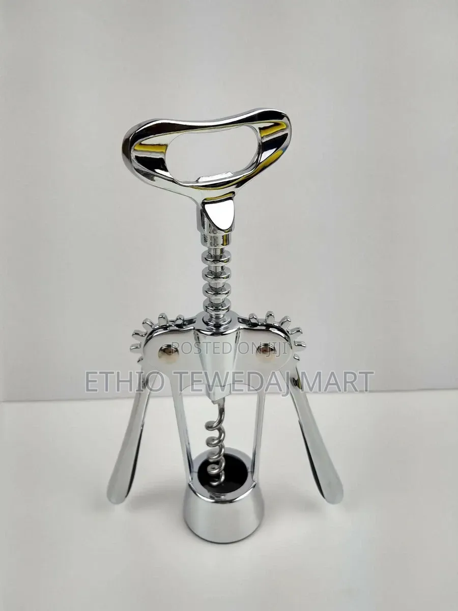 Winged Corkscrew የውስኪ , ቢራ / ለስላሰ / ወይን መክፈቻ Wine Bottle Opener