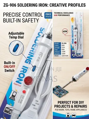 Zg-906 Long-Life Electric Soldering Iron — 60w