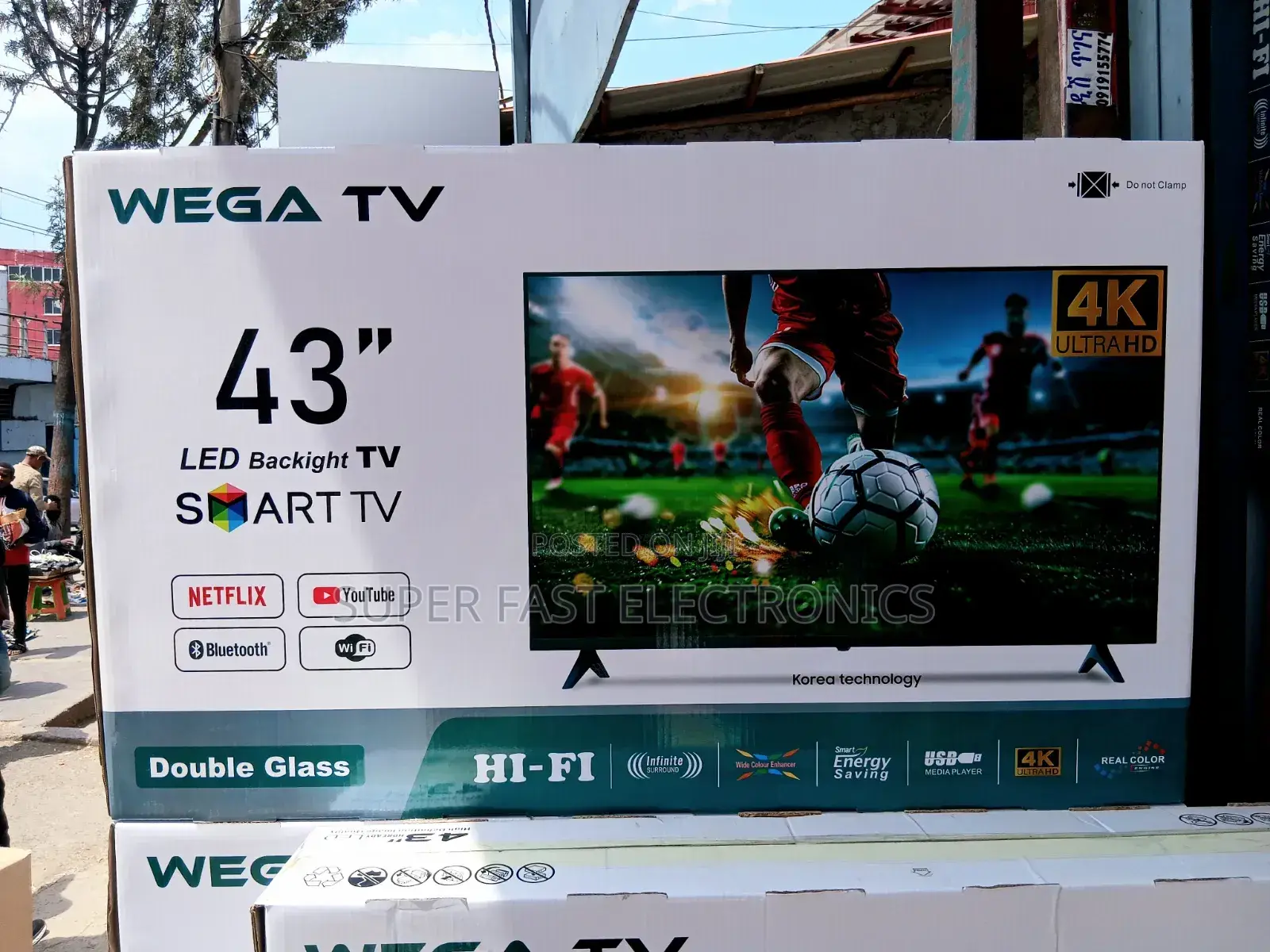 Wega 43 Inch Tv Ultra Hd Smart Led Tv Korea Technology