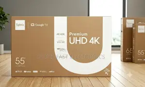 Syinix 55 Inch Tv Uhd Google Tv –Dolby Audio Super Vision Display
