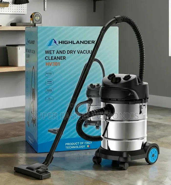 Highlander Vacuum Cleaner Hv301 Wet Dry – 1400w Power, 30l Capacity