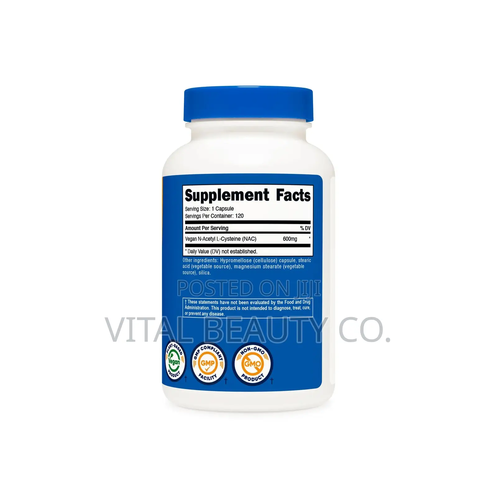 Nac (N-Acetyl L-Cysteine ) 600mg Capsules