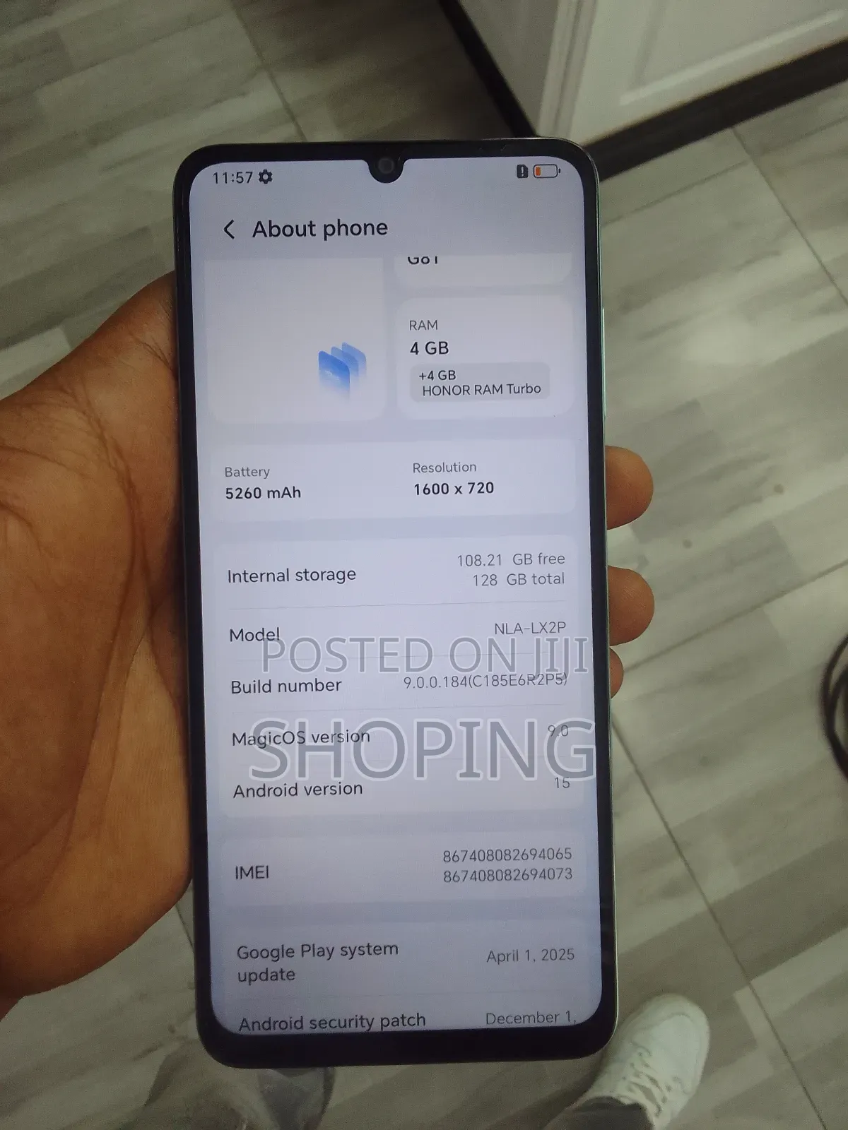 New Honor X5c Plus 128 GB Blue