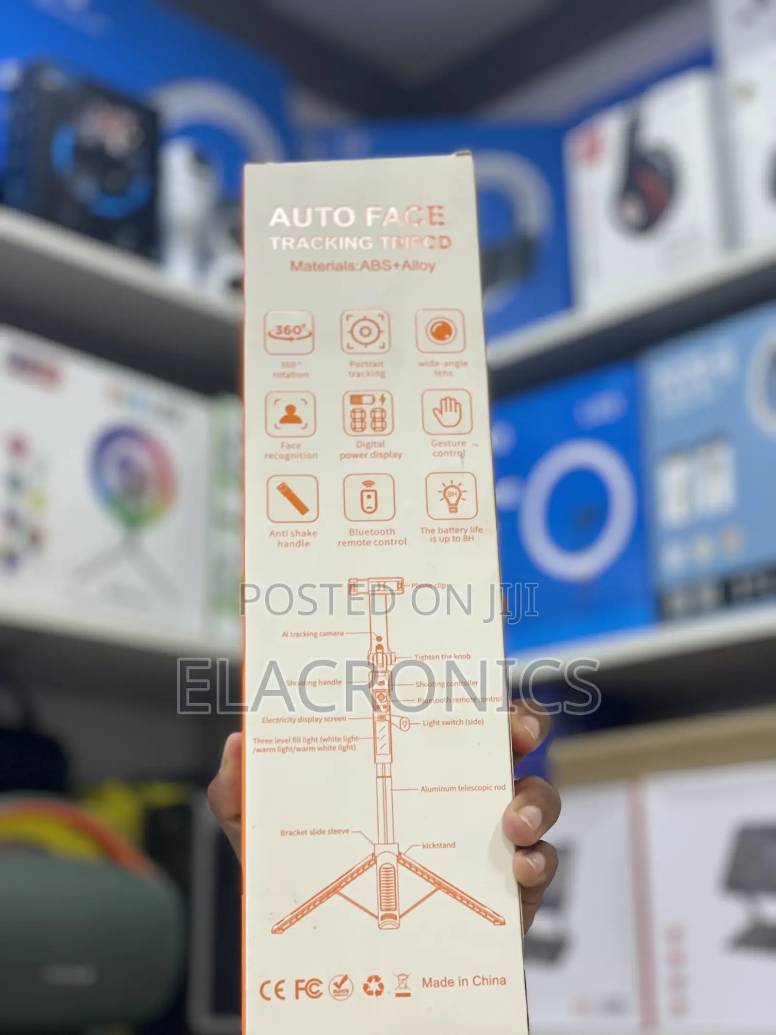 180cm Auto Face Tracking Tripod Cl12 (Smart Selfie Stick)