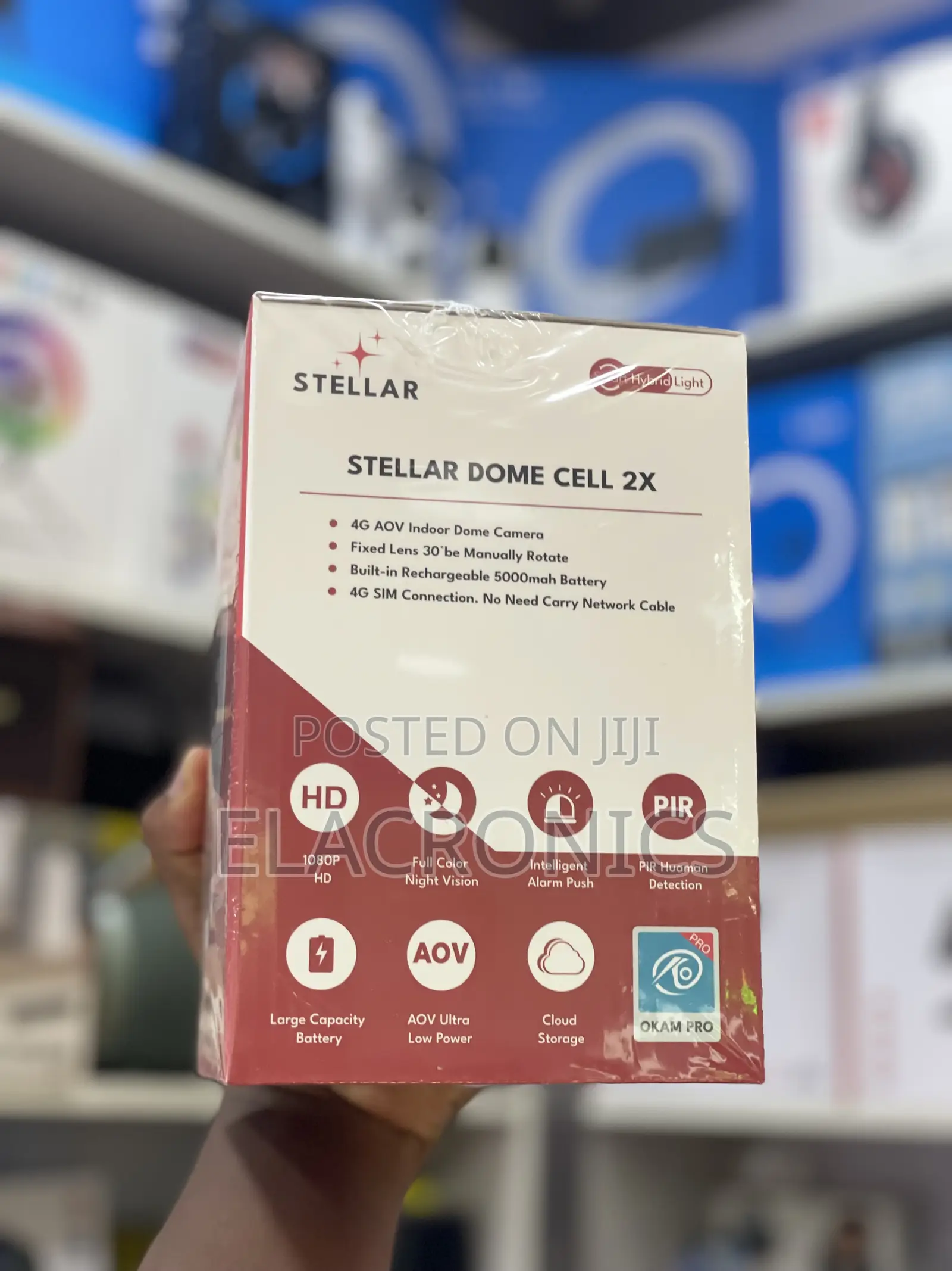 Indoor Stellar Dome Cell 2x 4g Camera (Wireless Security Cam)
