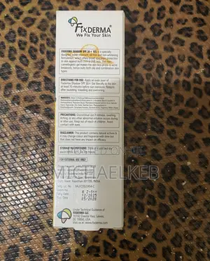 Fix Derma Shadow Sunscreen SPF 30+ Gel