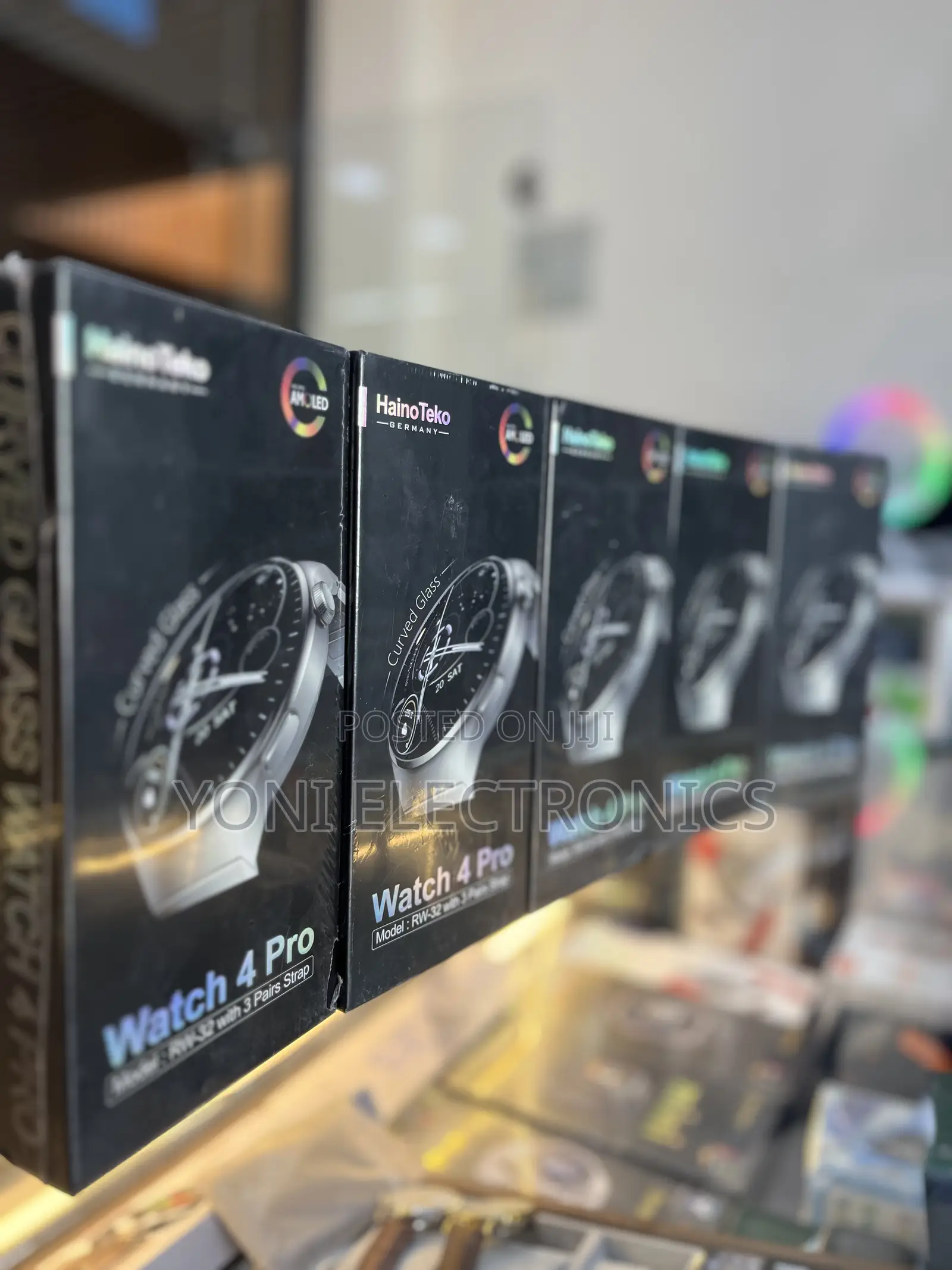 Haino Teko Watch 4 Pro Smartwatch – Model Rw-32 With 3 Premium Straps