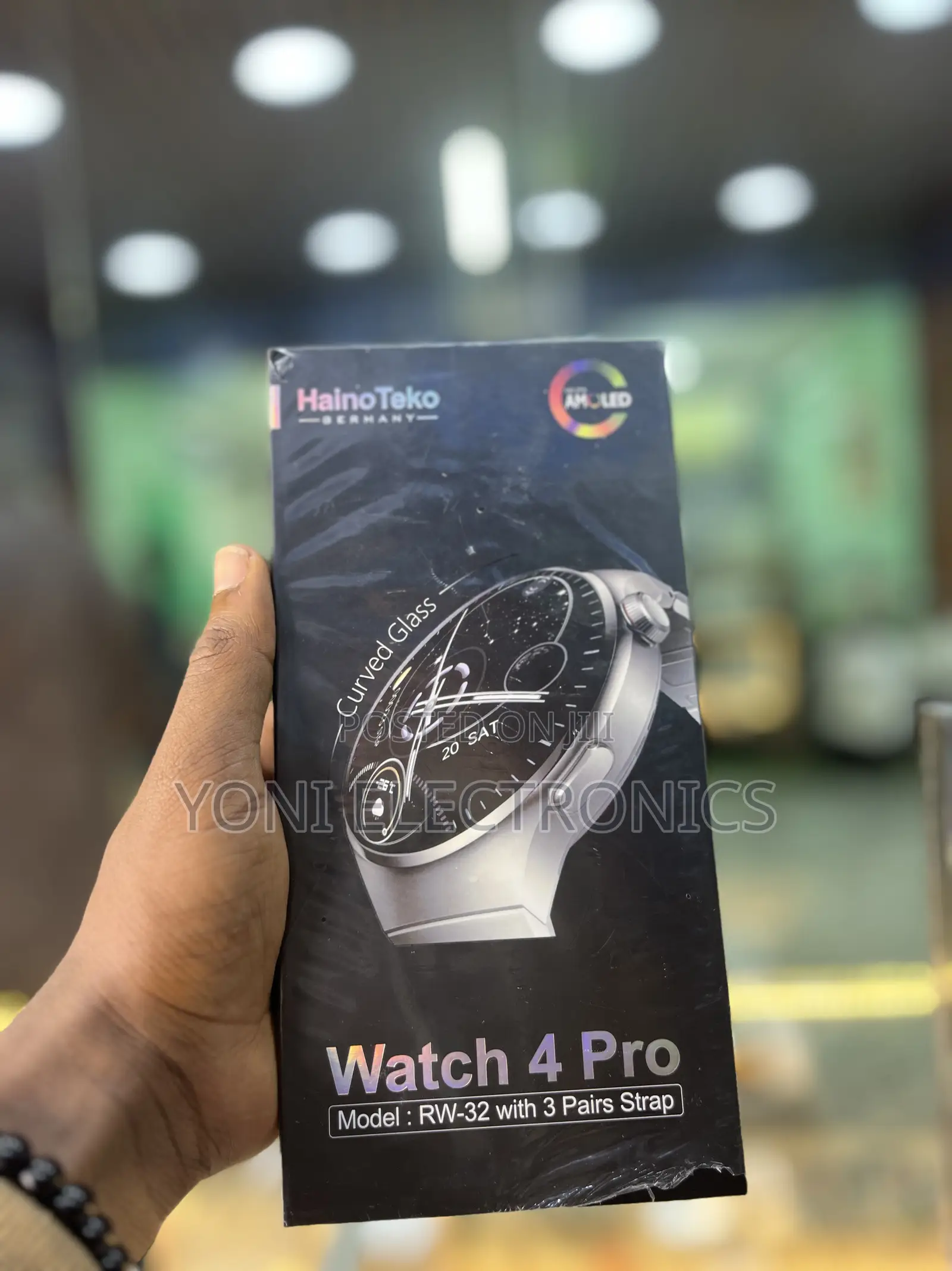Haino Teko Watch 4 Pro (Rw-32) | Amoled Curved Glass Smartwatch
