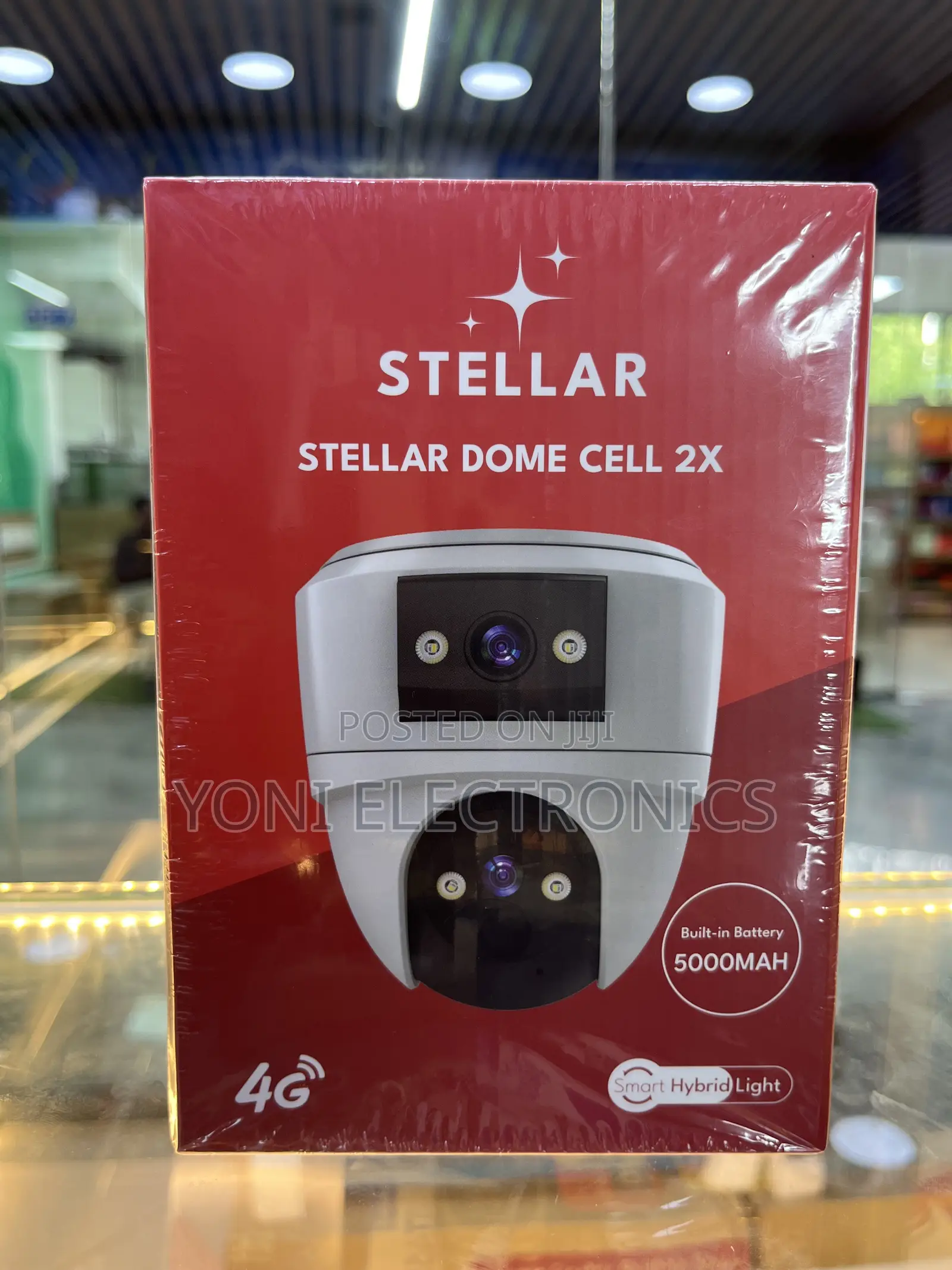 Stellar Dome Cell 2x 4g Smart Securitycamera Dual Lens 5000mah Battery