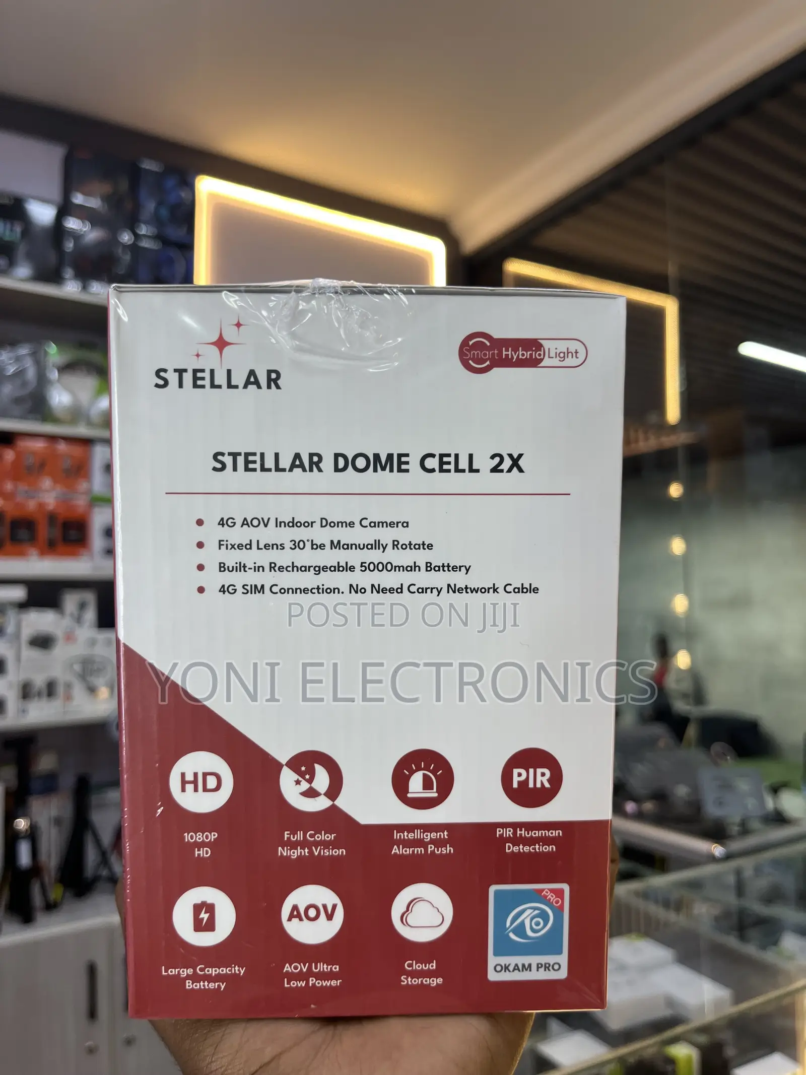 Stellar Dome Cell 2x 4g Lte Wireless Security Dome Camera With Built-
