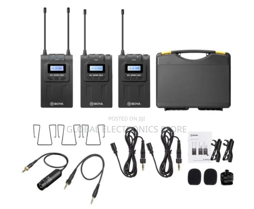 ፕሮ Dual ማይክ Boya Wm8 Pro- | Long Range Audio