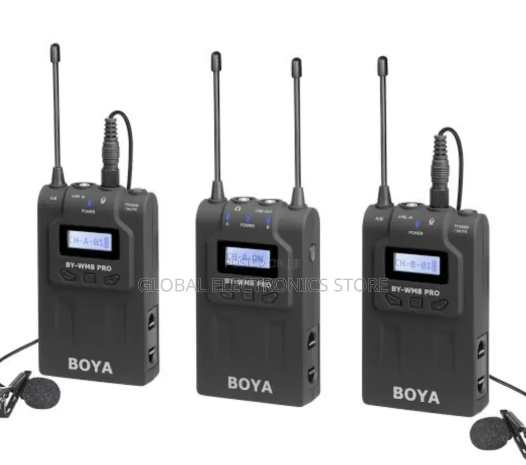 Boya Wm8 Pro- | ፕሮፌሽናል Dual Mic ለcontent Creators